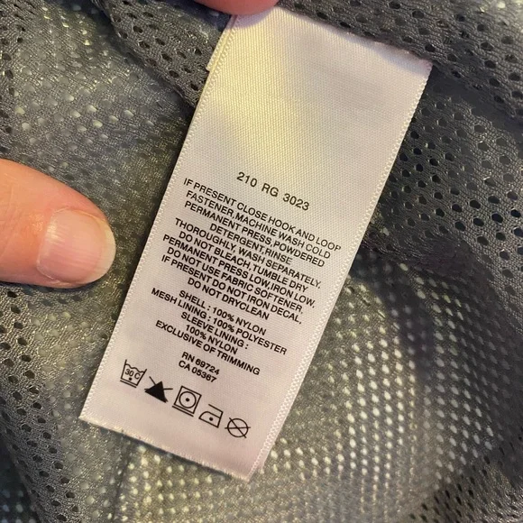 Columbia Youth Lightweight Green Nylon Windbreaker Rain Jacket Size L (14/16) - Picture 8 of 10